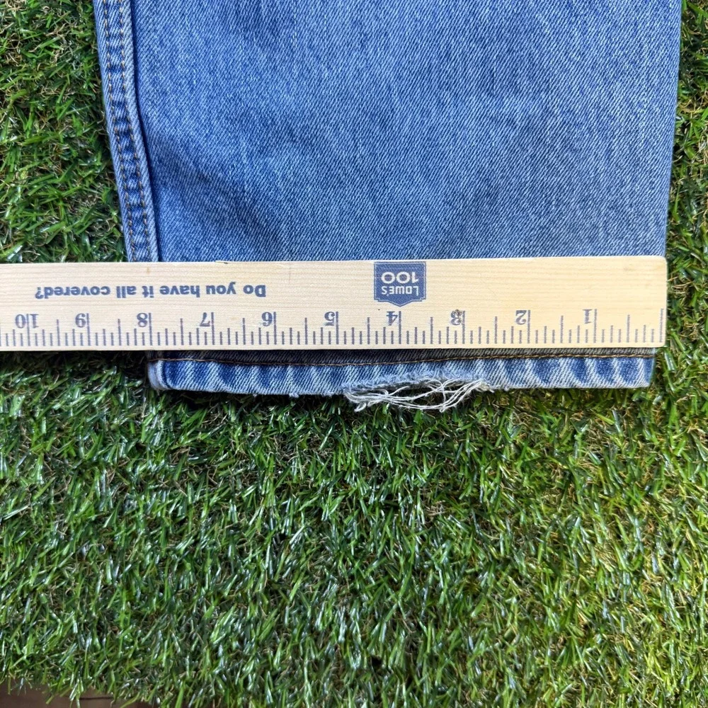 Levis 505 Regular Fit Straight Leg Jeans Mens 36x29 Light Wash Denim 00505-4891